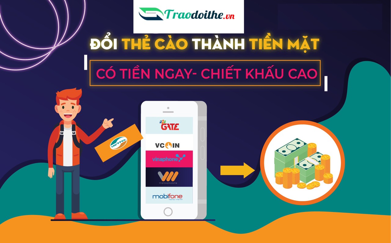 Hướng dẫn đổi thẻ cào điện thoại thành tiền mặt ( momo và atm)